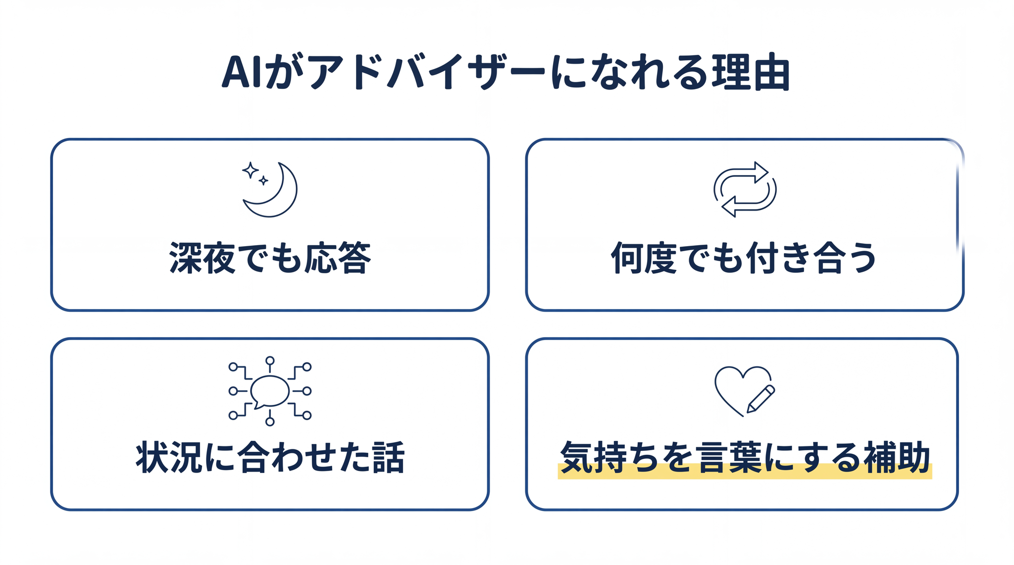 AIがアドバイザーとして機能する4つの理由──最大の強みは「恥ずかしい相談もできる」心理的な低ハードル